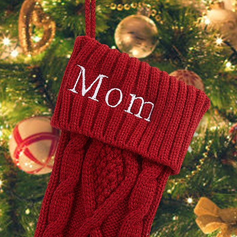 Embroidered Personalized Name Christmas Stockings